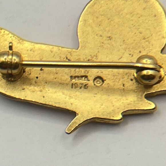 Metropolitan Museum Menet Bird Sun God Egyptian King Tut Pin  24k Gold Over MMA - Picture 5 of 6